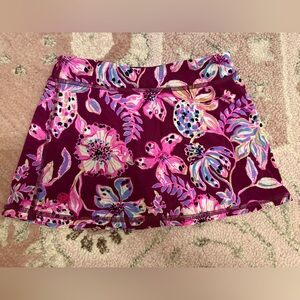 Lilly Pulitzer Girl S 4-5 Tropical With A Twist MINI AILA SKORT Luxletic
